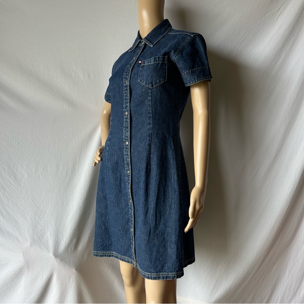 Tommy Hilfiger Y2K Denim Short Sleeve Dress